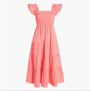 Hill House Home Ellie Nap Dress Coral Poplin XS